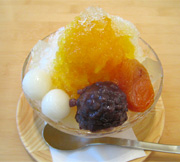 杏とマンゴーのかき氷