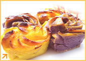 安納芋と種子島紫芋のスイートポテト